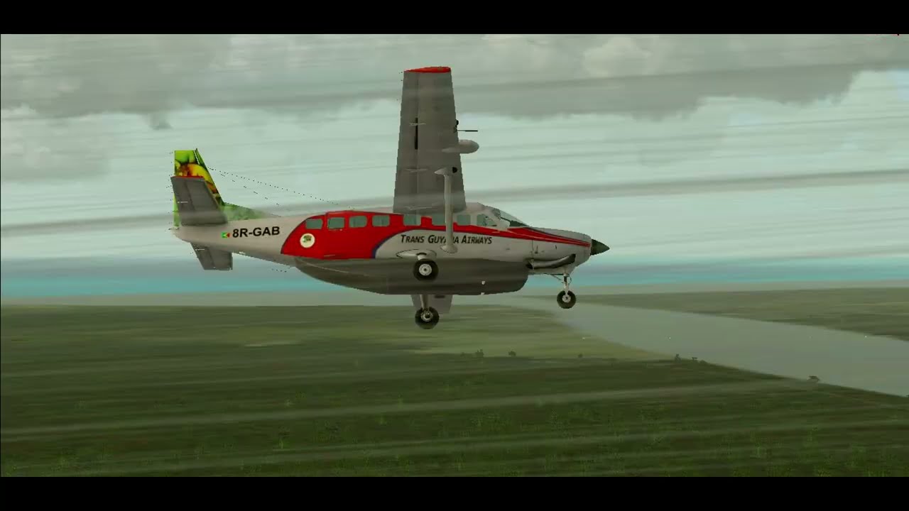 RNAV 07 @ SYEC, Ogle | Carenado Cessna C208B  | Microsoft FSX | Trans Guyana Airways