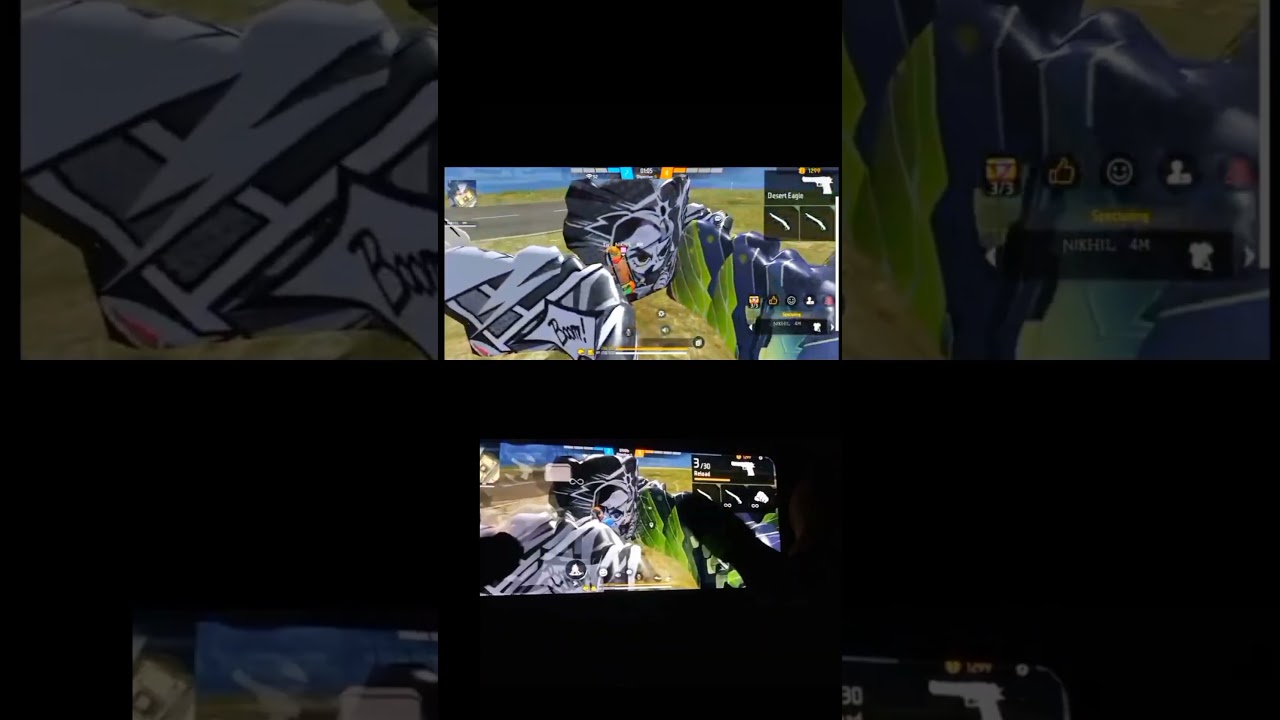 3 finger handcam gameplay Free fire 