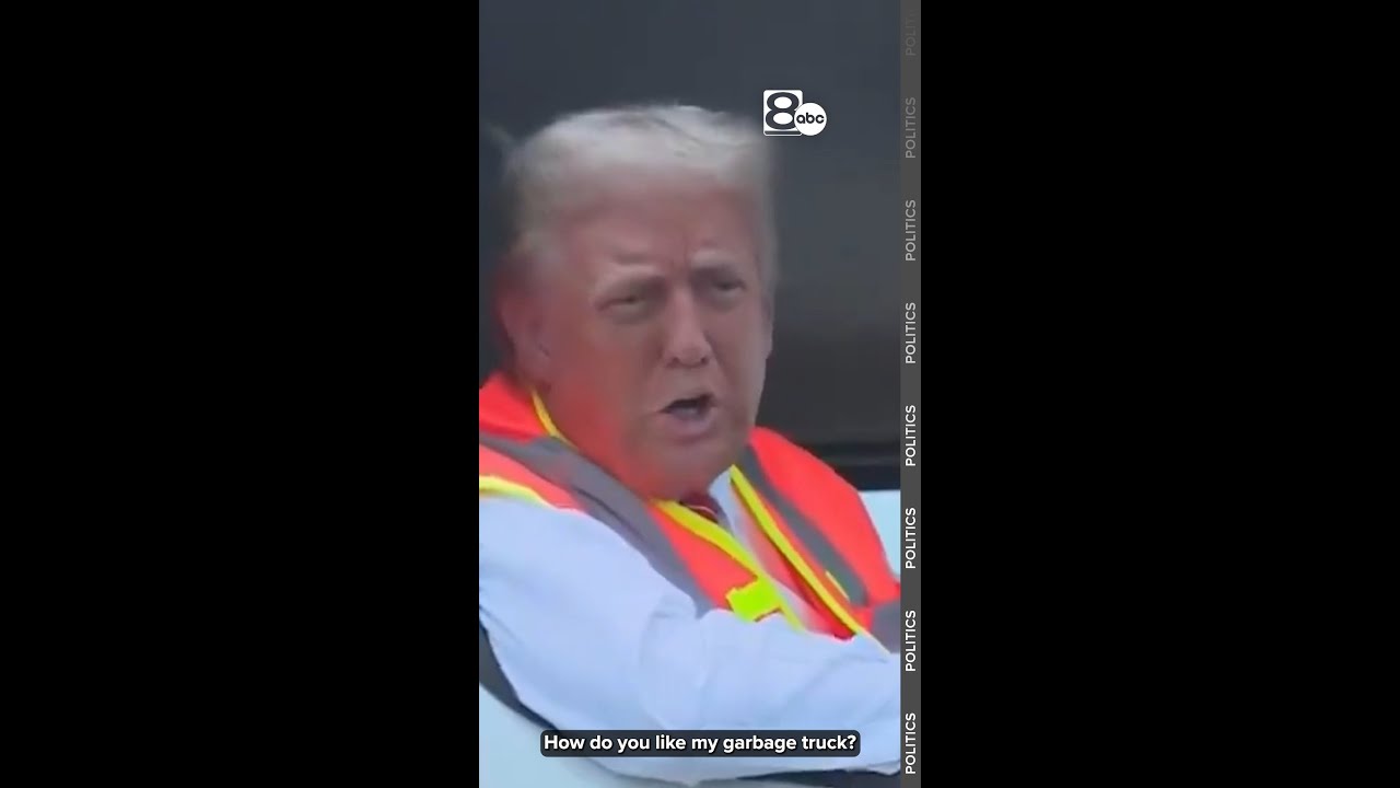 Donald Trump in garbage truck claps back at Biden's controversial comment