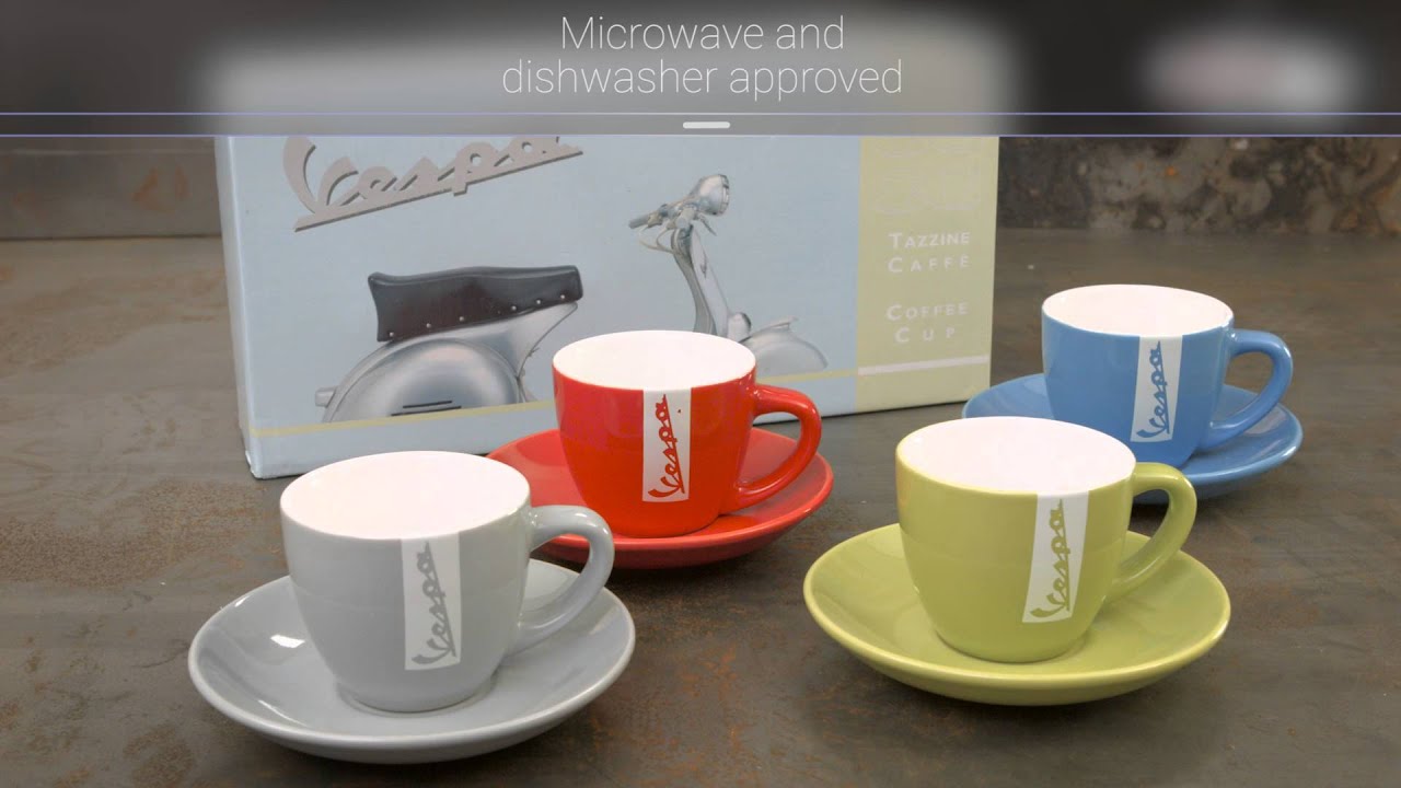 Espresso Cup Set FORME VESPA by YouTube