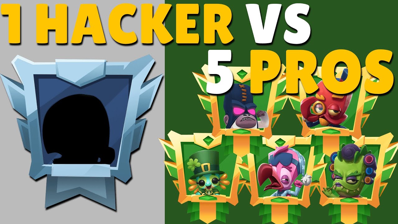 BIGGEST HACKER vs 5 PROS | WHO WILL WIN?! | Zooba Glitch