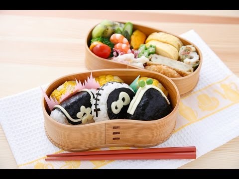 キャラ弁 おにぎり弁当の作り方 Charaben How To Make Rice Ball Bento Youtube