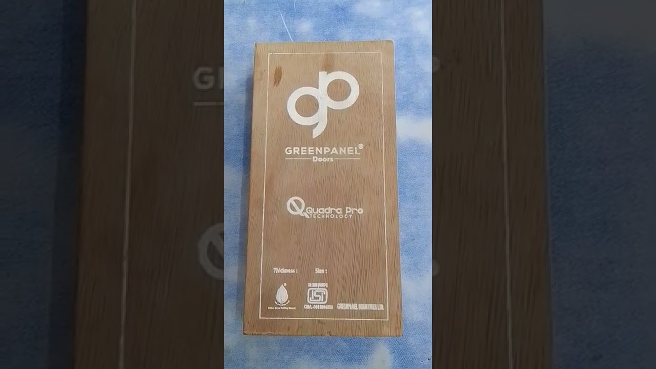 Green panel flush door sample 