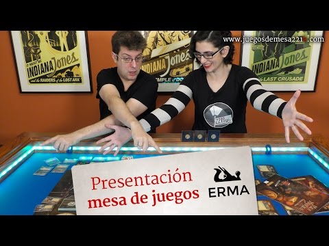 Presentación mesas de juego de ERMA muebles 