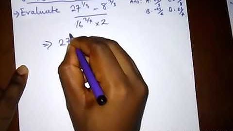 JAMB - Questions on INDICES