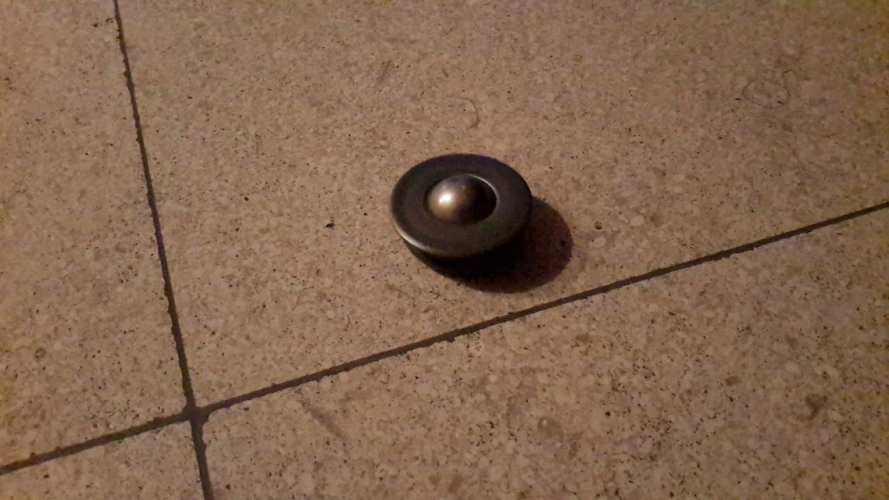Homemade metal spinning top YouTube