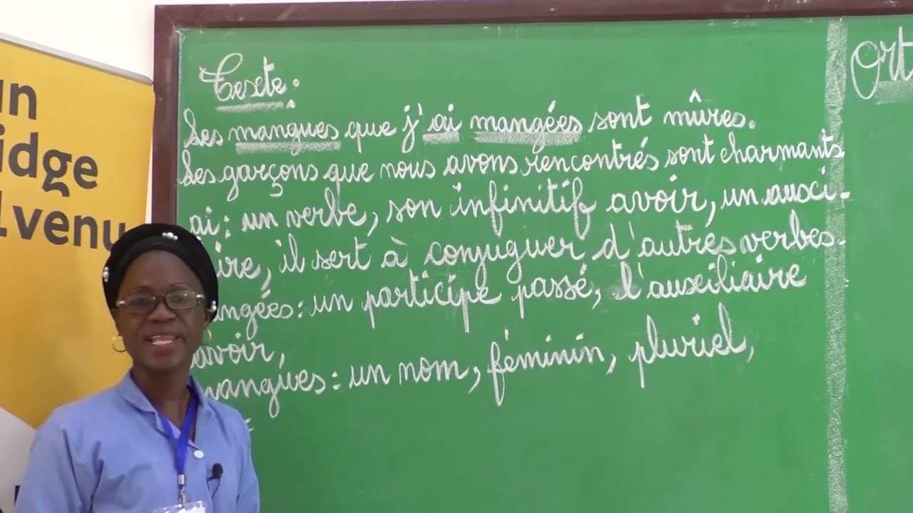 Cours de Français : L'accord du participe passé employé avec l'auxiliaire avoir. Niveau CM2