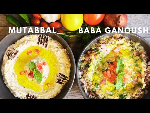 2 Eggplant, Easiest Dip Ever | BABA GANOUSH & MUTABBAL