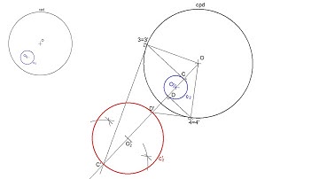 Inversion of a Circle Inside the reference circle and not passing through its Center