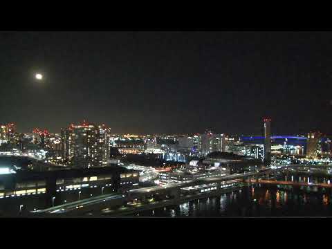 ライブカメラ お天気カメラ お台場 東京の空 東。東京ゲートブリッジ・羽田空港の飛行・ディズニーランドの花火・有明テニスの森。Livecamera Odaiba tokyo Japan. サムネイル