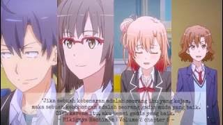Kata Kata Mutiara Oregairu, Sub Indo
