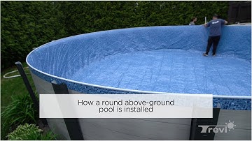 How a round above-ground pool is installed