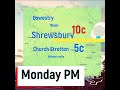 Shrewsbury-Shropshire Weather Forecast. Monday 2703 #weatherforecast
