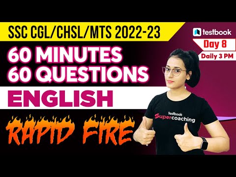 SSC CGL English Classes 2022 | SSC English Practice Set - 07 | SSC CGL/CHSL/MTS English | Ananya Mam