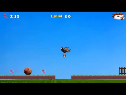 Super poulet sur un hoverboard