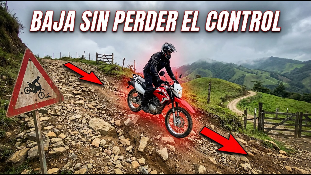 CÓMO BAJAR UNA PENDIENTE MUY INCLINADA EN MOTO SIN PERDER EL CONTROL