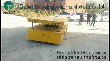 Steerable Transfer Cart With Lifting Deck - Omni Directional Electric Transporter