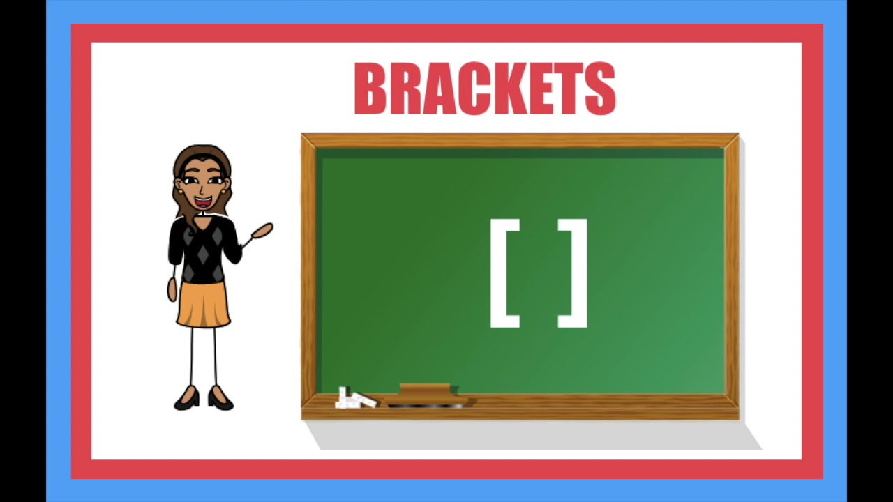 Brackets in english. Brackets in english