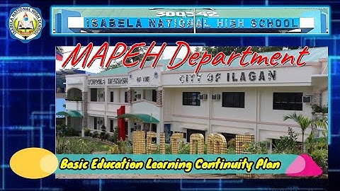 Basic Education Learning Continuity Plan - INHS MAPEH Department (LCP)| Alamin Kay Sir Berts