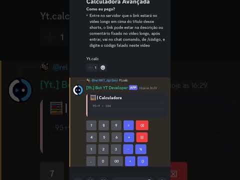 Calculadora Avançada linguagem BDScript ou BDFD (discord bot for ...