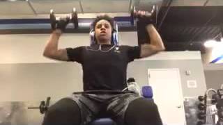 Jasmin Jones Getting The Arnolds Shoulder Press In