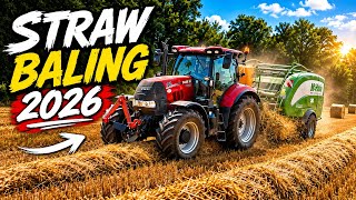 BALING AND STACKING WINTER BARLEY STRAW 2K26!!