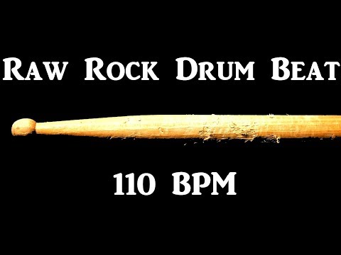raw-rock-drum-track-110-bpm-bass-guitar-backing-beat-drums-only-#287
