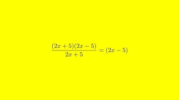 Simplifying Rational Expression: (4x^2 - 25) / (2x + 5) - Step by Step Instruction