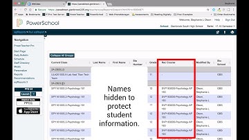 PowerTeacher:  Reviewing Course Recommendations