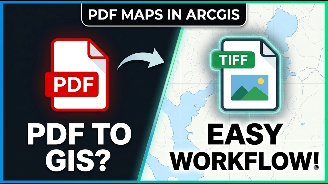 Pdf Map Plus Headline: How to Convert PDF to TIFF & Use PDF Maps in ArcGIS - YouTube