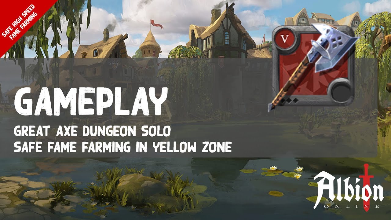Albion Online Gameplay Fame Farming In Tier 5 Yellow Zone Dungeons