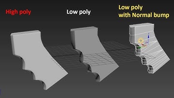 3Ds Max Tutorial : How to create or bake normal map in 3ds max | high poly detail on low poly object