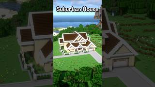 How To Build a Large Suburban House Build Tutorial (Shorts #28) | 마인크래프트, 단독주택, 모던하우스, 건축