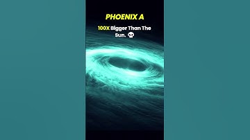 The Biggest Black Hole Ever? PHOENIX A vs TON 618! 🌌 #space #earth #ton618
