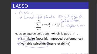 131 Penalised Regression 11 LASSO