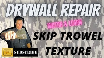 learn how to master the skip trowel texture technique using just a 6-inch knife