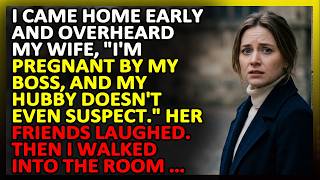 I came home early and overheard my wife, “I'm pregnant by my boss, and my hubby