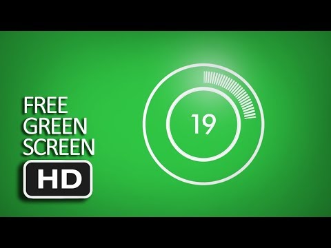 Free Green Screen - Holographic Loading Circle 3
