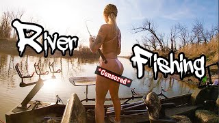River fishing for BIG FISH in giant SWIRL Pools!! (Almost IMPOSSIBLE to catch!!!)