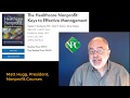 5 Key Marketing Takeaways in the book "The Healthcare Nonprofit: Keys to Effective Management"