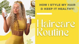 My Haircare Routine How I Style My Hair, Fave Hair Products, French Braid Tutorial Quick & Easy