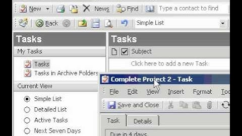 Microsoft Office Outlook 2003 Make a task private