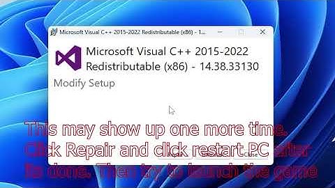 How to Fix Fall Guys not Opening! | Microsoft Visual C++ Redistributable Modify Setup