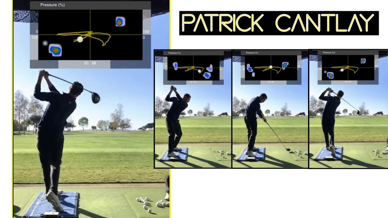 Patrick Cantlay Golf Swing Foot Pressure Mat Driver YouTube