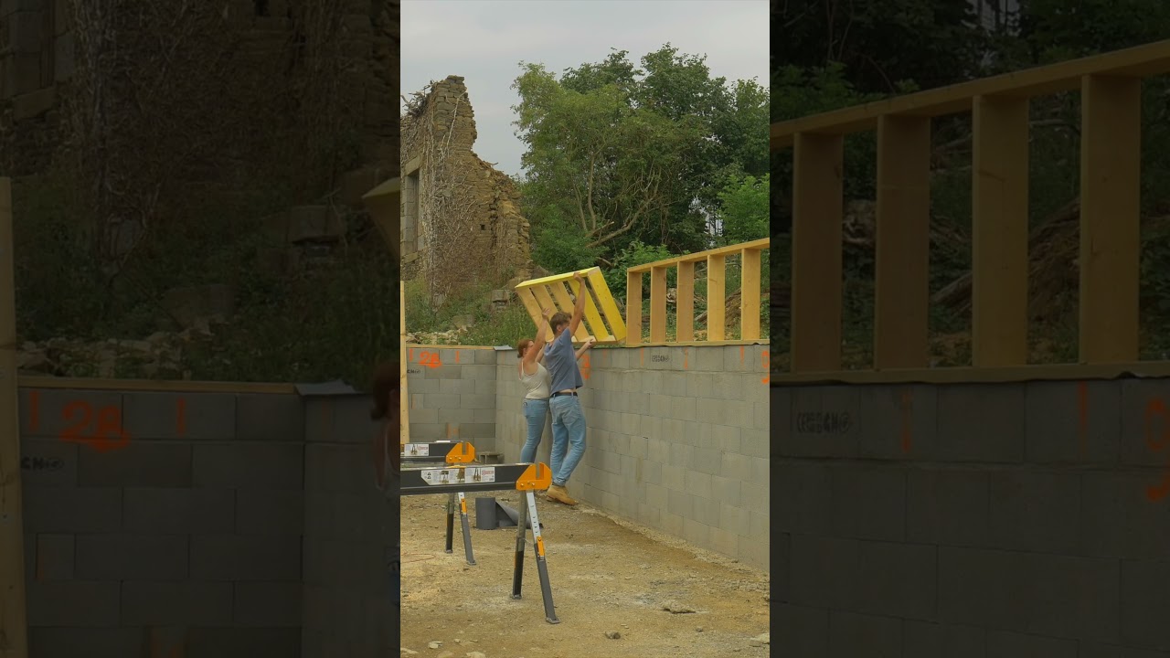On construit nos premiers murs en bois - RECAP.15 