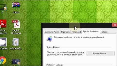 Windows 8: How to Create a System Restore Point