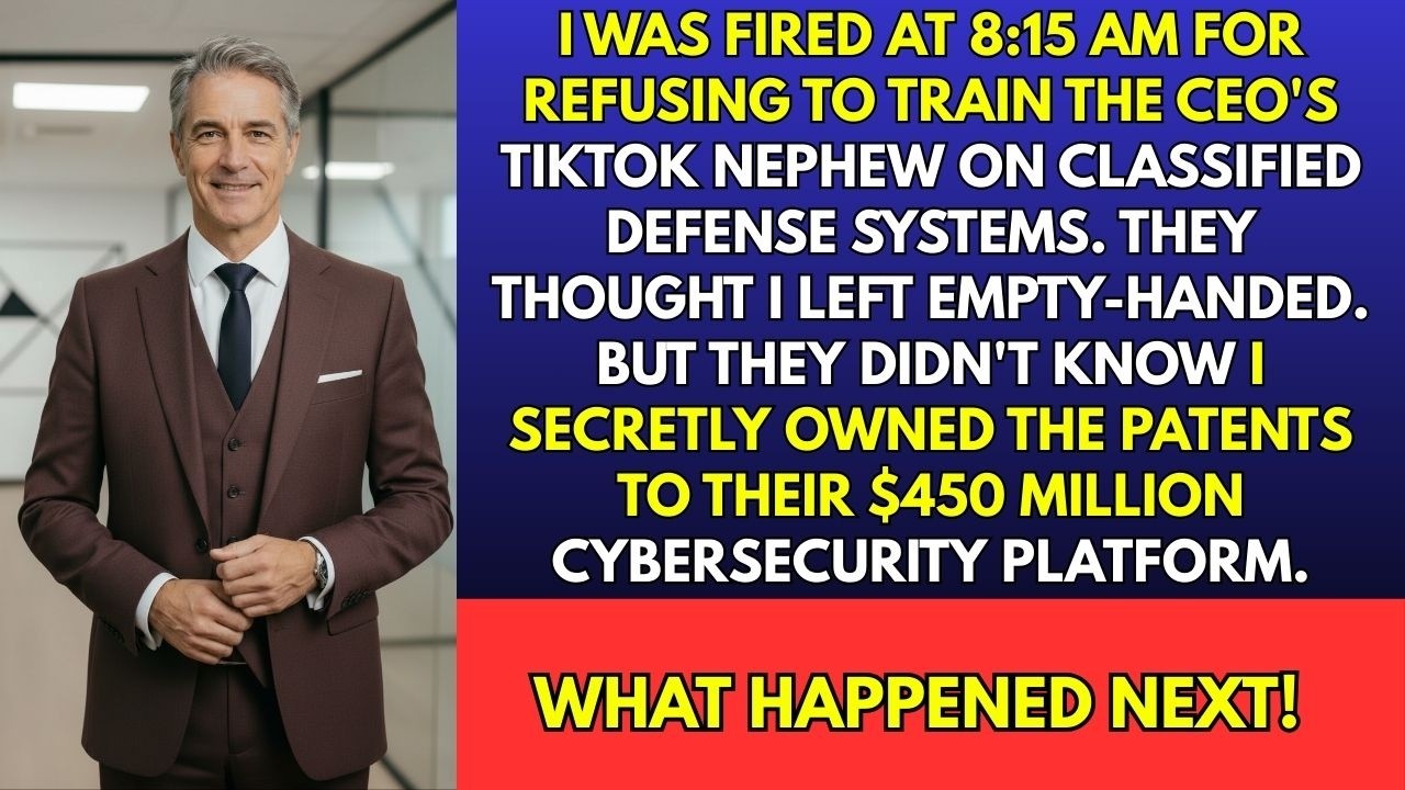 I Got Fired at 8:15 AM for Refusing to Train CEO's Nephew—I Still Owned Their $450M System.
