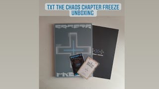 ❄распаковка альбома TXT The Chaos Chapter Freeze Версия world❄ #txt_freeze #kpopalbumunboxing