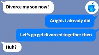 【Apple】My mother-in-law treats me like a slave and told me to get divorced immediately I said yes...