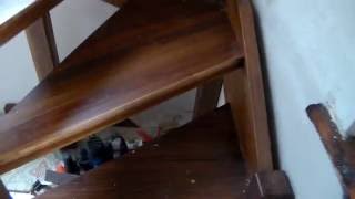 Поворот лестницы на 90 градусов забежными ступенями видео Расчет лестницы с забежными ступенями на 180 и 90 градусов
